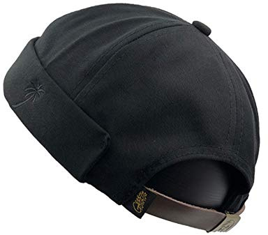 Brimless Hats Docker Cap Skull Beanie Sailor Cap Worker Hat Rolled Cuff Retro Hat with Adjustable for Men and Women