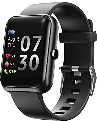 SUPBRO Smartwatch Fitness Armband Tracker 1,3 Herzfrequenzmessungen Schlafüberwachung Smartphone-Benachrichtigungen wasserdicht Fitness-Tracker für Herren Damen