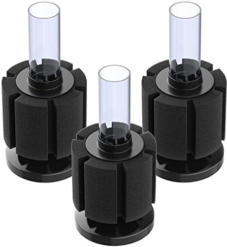 Pawfly 3 Pack Aquarium Nano Bio Sponge Filter Quiet Betta Fry Shrimp and Small Fish Foam Filter for Tiny Fish Tank up to 40 litre