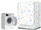 FANSU Washing Machine Cover Waterproof Dustproof Plant Animal Front Load Washer Dryer Machine Cover Protector Sunscreen Washer Protection Tumble Dryer Cover (Blue leaf,L-capacity 10.5-12kg)