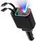 Ofottofo Caricabatteria da auto retrattile USB C 66 W caricabatterie rapido 4 in 1 cielo stellato accessorio auto adattatore USB Car Charger compatibile con iPhone 16 15 14 13 12, Android (nero)