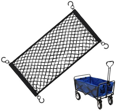 Red Elástica para Maletero Trasero,Almacenamiento para Camión con Ganchos - Malla Extensible Elástica 68x33 Cm para ATV Remolque Moto Coche Barca Y Maletero