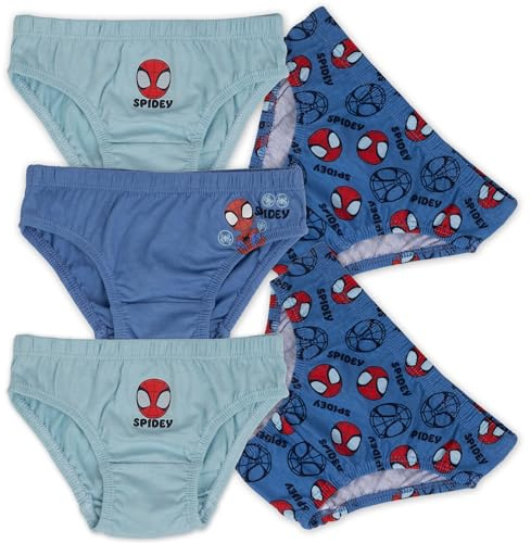 Marvel Spidey & Friends, Pack of 5 Briefs for Boys, 2-3 Years: 98cm, Multicolor