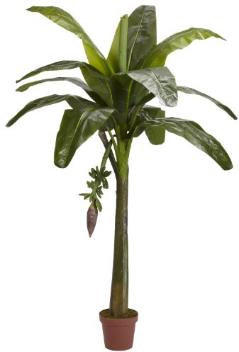 Nearly Natural 6ft. Banana Silk Tree (Real Touch)
