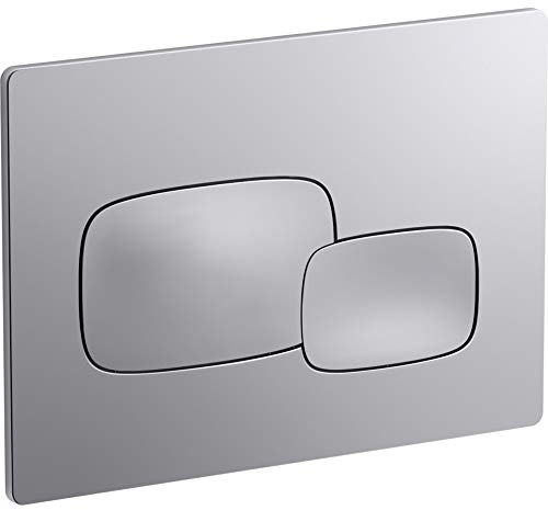 Kohler K-5413-CP Pebble Flush Actuator Plate for 2 in. x 4 in. in-Wall Tank and Carrier System, Polished Chrome