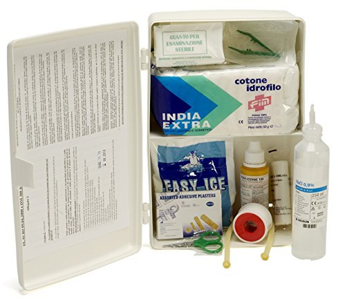 Pharma[+] ARMADIETTO Kit Pronto Soccorso Allegato 2 C Cassetta Medica per aziende con Meno di 3 Lavoratori