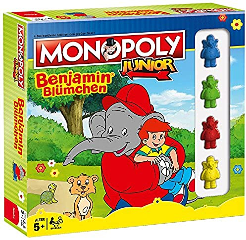 Monopoly Junior - Benjamin Blümchen, Brettspiel Klassiker für Kinder ab 5 Jahren
