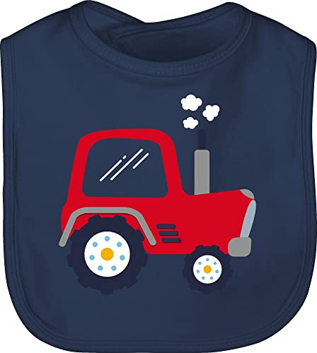 Baby Lätzchen - Traktoren - Kinder Traktor - Unisize - Navy Blau - landwirt kindergarten latz landwirtschaft mit sabberlatz traktorfan kinderlätzchen bauern kinderlatz bauer laetzchen trecker