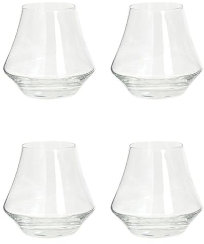 Paris Prix Secret de Gourmet - Lot de 4 Verres à Whisky Arome 29cl Transparent
