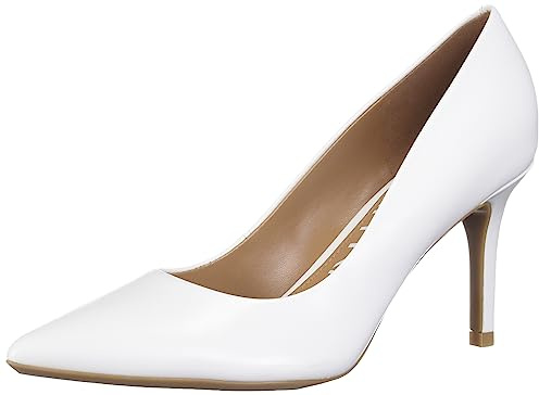 Calvin Klein Gayle klänning pump för kvinnor, Vitt läder, 35 EU