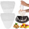 2 Stück Nussmilchbeutel V Form Filtertuch Passiertuch 30 x 30 cm Nussmilchbeutel Bio Waschbar Nussbeutel Hafermilch Nut Milk Bag Nussmilchbeutel Waschbar für Obstsaft, Kaffee, Gemüsesaft, Sojamilch