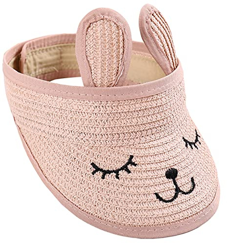 Happy Cherry - Children Sun Visor Hats Protection Sunhat Kids Outdoor Sports Adjustable Beach Hat Cute Cartoon Foldable Running Hiking Cycling Sun Hat Camping Travelling Sombrero 1-7 Years