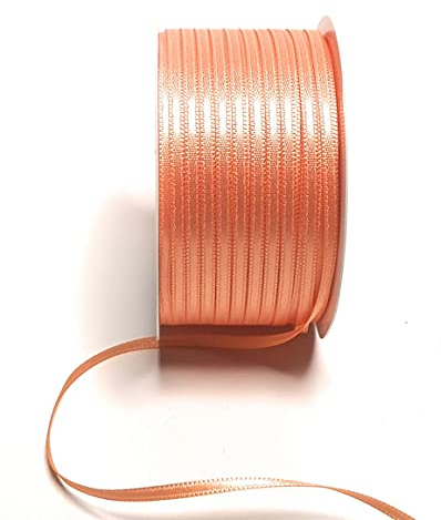 s.dekoda Satinband 50m x 3mm Apricot Schleifenband Dekoband Satin