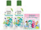 Guhl Kids Dino Vorteils-Set - 2x Guhl Kids 2 in 1 Shampoo & Duschgel, 250ml + 1x Pixi Buch - Speziell für Kinder entwickelt - Kein Ziepen - Cosmos Natural zertifiziert