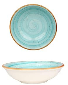 Bonna Platos hondos - Aqua - Porcelana - 9 cm (50cc) - juego de 2