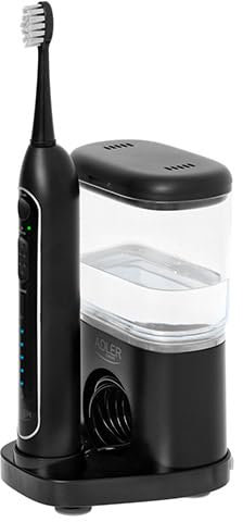 Adler AD2180 Ducha bucal 2 en 1 con cepillo sónico, color negro