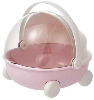 Wernfale Doll Storage Cradle - Exclusive Cotton Sleep Module, Perfect for Doll Display and Storage,Toy Sundries Storage Box Pink