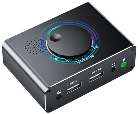 Scheda audio USB Scheda Audio Esterna Con Controllo Volumi Adattatore USB 3.5mm Stereo Per PC Laptop Desktop Cuffie Controllo Volumi Scheda Soundcard