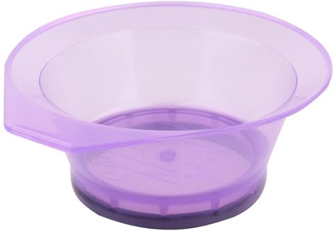 POPETPOP Bol Mélangeur en Plastique Lavable pour Teinture Capillaire, 2 Pièces, Outil Professionnel de Salon ou Bricolage pour Coloration Facile Tracas Couleur Aléatoire