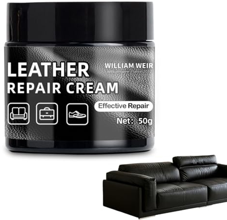 ROKZELT Set di Riparazione in Pelle, Colore Nero, in Pelle liquida, per la Cura della Pelle, per la Pelle Liscia, Crema per Divano seggiolino Auto, Giacca da Moto, Riparazione Graffi