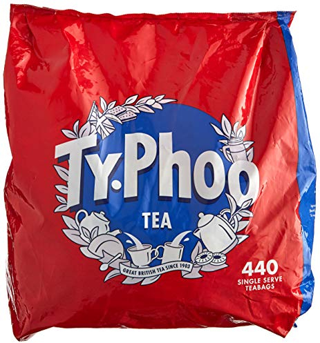 Typhoo Tea • 440 Black Tea Bags • Refreshing Everyday Blend • Bold & Full-Flavoured • Vegetarian Friendly • Packed in the UK • Ethical Sourcing