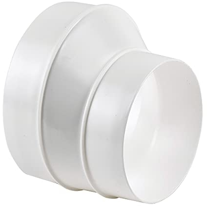 Réducteur en Plastique de 125 à 100 mm - Adaptateur pour Tuyau de Ventilation