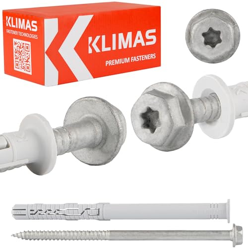Schrauben Holzgewinde Torx Spreizdübel mit Kragen 4-fach-Spreizung 12x360