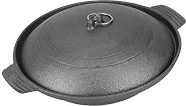 BUGUUYO Elegant Cast Iron Saucepan Stock Pot Lid Stew Pot Casserole Dish for Home for Cooking