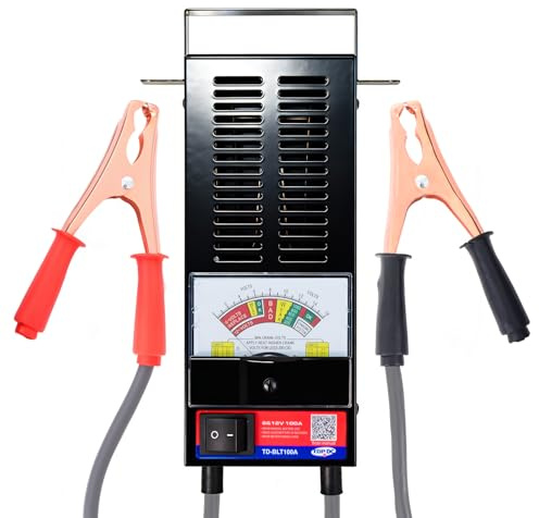 TOPDC Car Battery Tester, 6V/12V, Battery Load Tester 100-1000 CCA, Automotive Battery Tester 100 AMP, for Cars, RVs, Motorcycles, ATVs, Boats