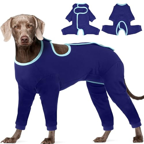 IECOii Tutina Post Operatoria Cane,Vestito di Recupero per Animali Domestici,Tuta da Recupero Cani Body Post-Operatorio Vestito Recupero Protezione per Malattie Pelle Ferite Cani Cura Chirurgica,2XL