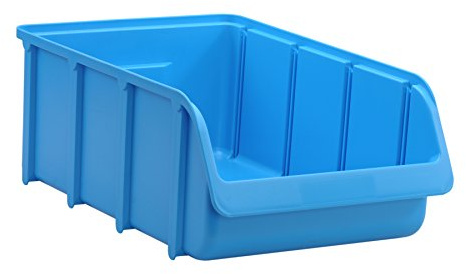 hünersdorff Sichtbox / Stapelbox / Lagerbox in Größe 5, stapelbar, Farbe: Blau