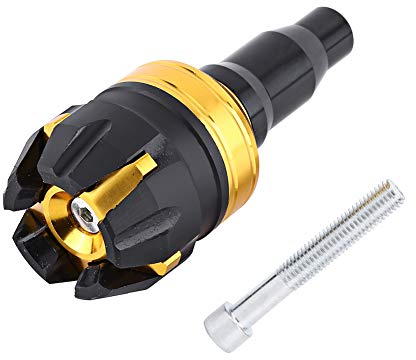 Hlyjoon Motorrad Sturzschutz Motorrad Crash Protector Sturzpads Universal Sliders Crash Pads Schutz M10 Aluminiumlegierung Gummi für ZX10R Z800 FZ6 R6 Gsxr(Gold)