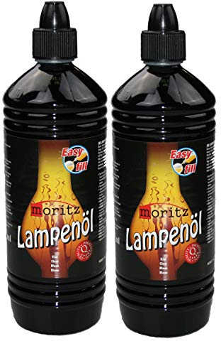 2 Liter Moritz Lampenöl für Öllampen Bambusfackeln Gartenfackel und Wandfackeln