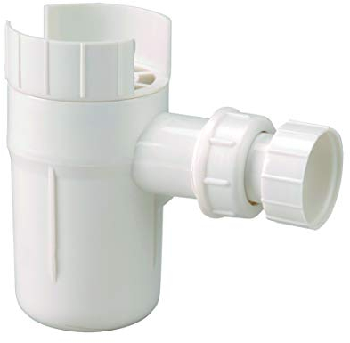 Dipra 910060 Entonnoir Siphon, Echappement diamètre 26/34 (Sachet) Blanc