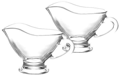 Glas Sauciere Soßenkännchen Soßenkanne Soßenschale ca. 200ml - 2 Stück…