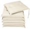 Detex Ensemble de 6 Coussins Boston de Chaise de Jardin Crème Coussin de siège de Jardin en Polyester intérieur extérieur