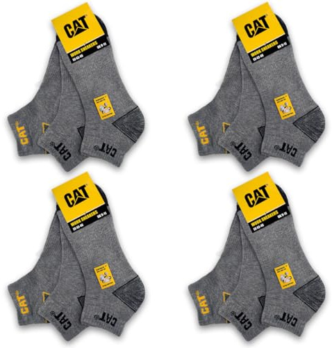 CAT Caterpillar 12 pares WORK SNEAKERS Sneaker Socks Calcetines de trabajo de baja cintura Calcetines de zapatillas de deporte Calcetines de trabajo mujeres hombres calcetines de negocios bajos tamaño