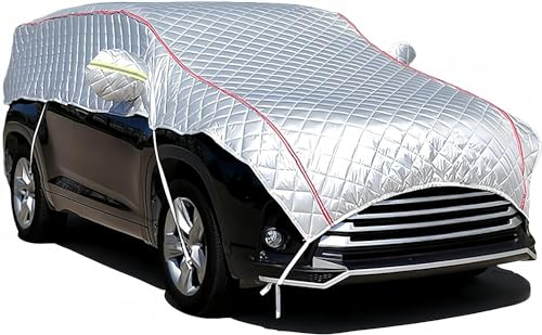 Hagelschutz Auto-Plane Wasserdicht Halbgarage für Auto-Abdeckung Auto-abdeckplane Auto-Garage Abdeckung SUV Hagelschutzplane Outdoor Sonnenschutz Auto-Decke (X-Large SUV: 490~520cm)