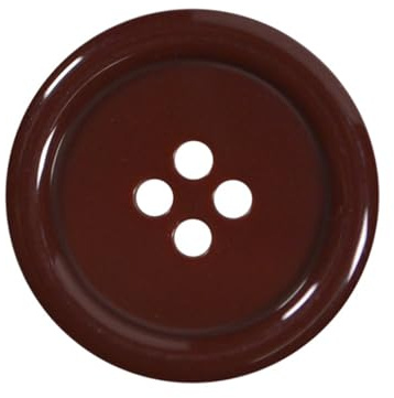​6 Pack Wine 23mm Round Plastic Buttons with 4 Holes – Ideal for Coats, Jackets, Cardigans (36L)