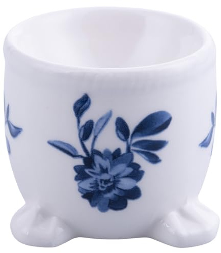 Set med 6 keramiska äggkopp blomdekoration påsk