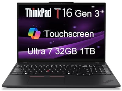 Lenovo ThinkPad L16 Business AI PC Laptop (16 FHD+ Touchscreen, Intel Ultra 5 225U (> Ultra 7 155U), 32GB DDR5, 1TB SSD), Premium E16, IPS Anti-Glare, 2X Thunderbolt 4, Numeric Keypad, Win 11 Pro