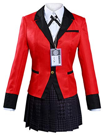 Ubaywey Jabami Yumeko Costume d'uniforme pour femme, au motif d'anime Yumeko, pour Halloween, carnaval, cosplay