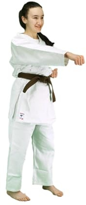 KAITEN Karateanzug Eco 2 - Karate Gi weiß 7 oz Baumwolle - Hose mit Gummizug