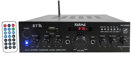 Karma Italiana PA 2380BT 4.0 kanaler hem med trådbunden och trådlös svart ljudförstärkare