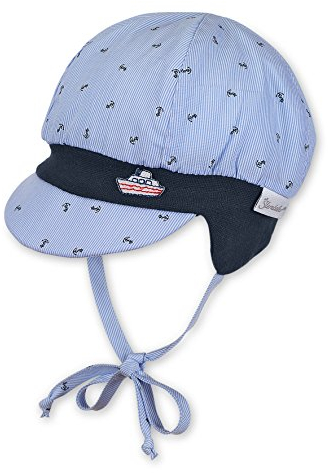 Sterntaler Baby - Jungen Ballonmütze Kappe, Blau (Himmel 325), 47 EU