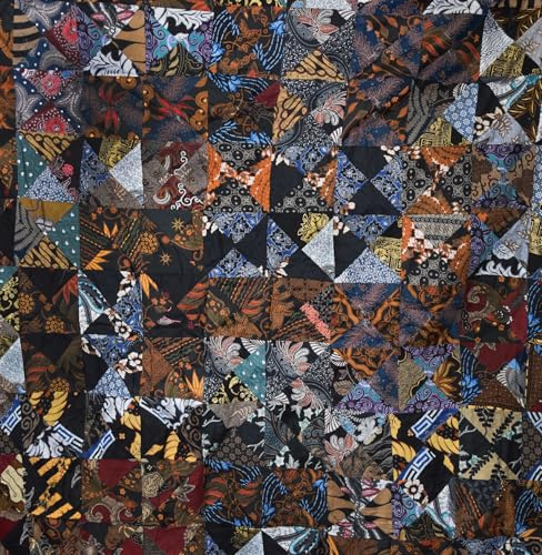 Simandra Colcha de patchwork, colcha de patchwork, colcha shabby manta, hecha a mano, para cama de matrimonio, color 7
