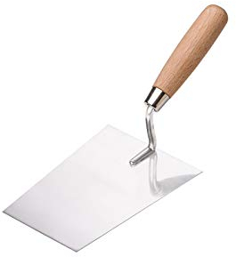 Colorus Profi Stuckateur Kelle 160 mm | Maurerkelle Edelstahl, rostfrei | Stukkateurkelle mit Holzgriff | Putzkelle Trapezkelle Putzerkelle | Stuckateurwerkzeug