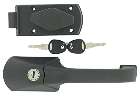 Serrure FAP Max Porte Droite à poignée Noire