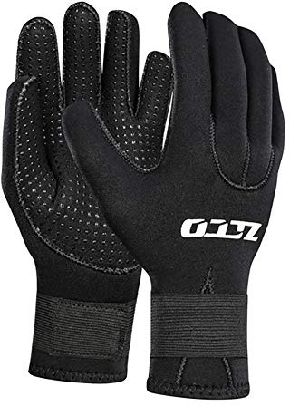 WYYHAA Guantes De Buceo De Neopreno De 5 Mm Antideslizantes para Guantes De Buceo Calientes Antideslizantes para Guantes De Traje De Neopreno con Correa Ajustable para Buceo Surfear Kayaking,XL