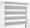 Deco4Me Doppelrollo Klemmfix ohne Bohren - 110 x 160 cm, Hellgrau meliert - lichtdurchlässig & Blickdicht - Duo Rollo für Fenster innen, Klemmrollo - Stoffbreite 106 cm
